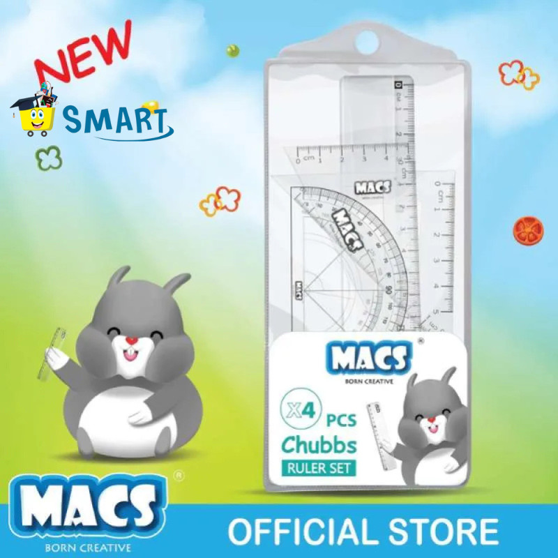 Jual (1SET ISI 4PCS) MACS CHUBBS RULER SET 4PCS | Shopee Indonesia