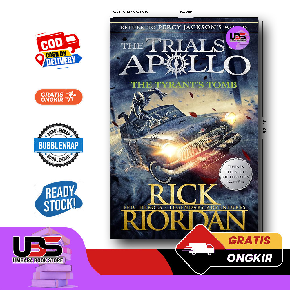 Jual The Trials Of Apollo 4 Tyrants Tomb Rick Riordan English