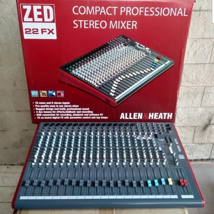 Jual audio Mixer Allen & Heath ZED 22FX/ZED22FX ( 22 Channel ) | Shopee ...