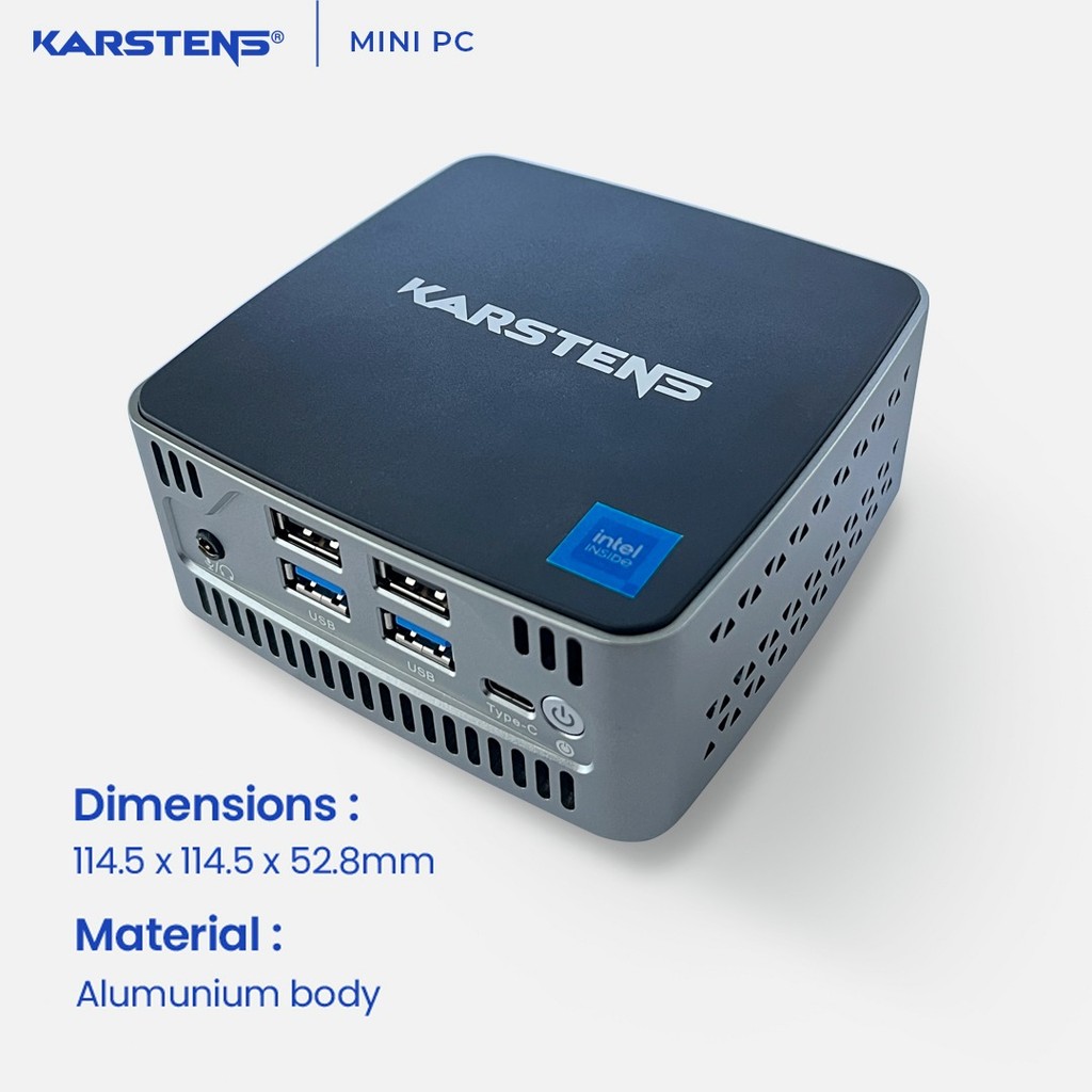 KARSTENS MINI PC KARSTENS CORE i3 GEN 10 RAM 8GB DDR4 SSD 512GB – WIN 11