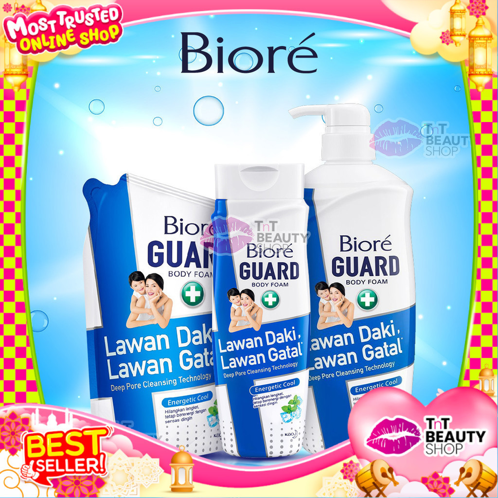 Jual Biore Body Foam Guard Cool Peppermint 250ml - 450ml - 550 ml ...