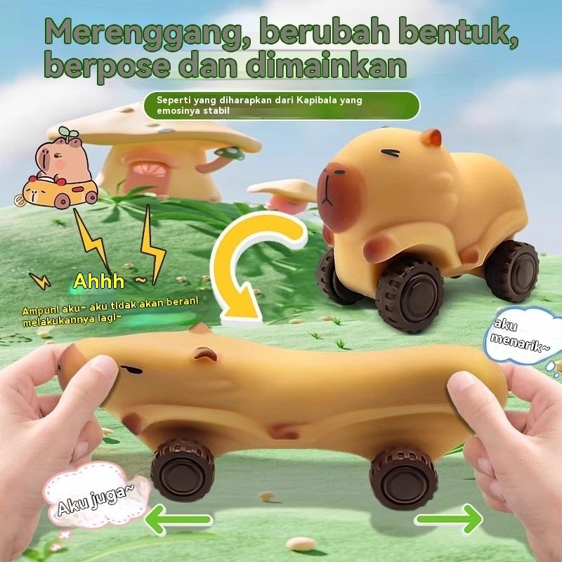 Jual Mainan capybara squishy/Mainan mobil kapiba/Troli capybara/Mobil ...
