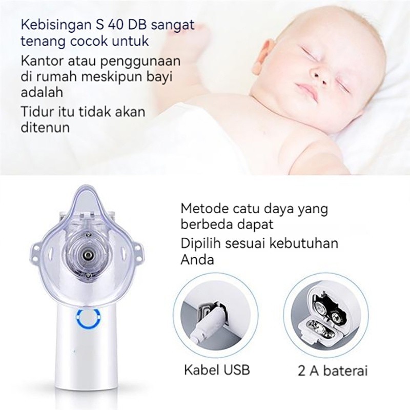 Jual SweetPanda Nebulizer Inhaler Portable Mesh for Asthma Respiratory ...