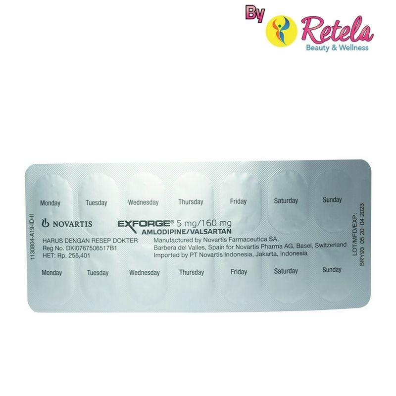 Jual EXFORGE 5/160MG 1 BLISTER 14 TABLET | Shopee Indonesia
