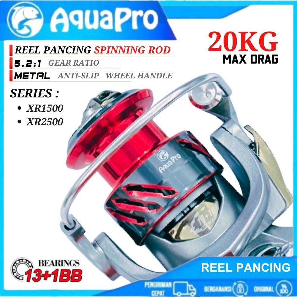 Jual Reel Pancing Spinning Series XR1500-2500 Rasio Gear Ratio 5.2:1 ...