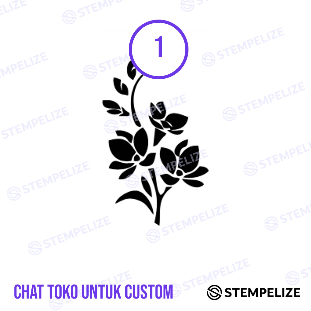 Jual Stempel Bunga Custom Desain | Shopee Indonesia