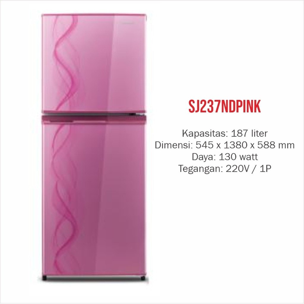 Jual SHARP SJ237ND / SJ-237ND KULKAS 2 PINTU PINK - GARANSI RESMI ...