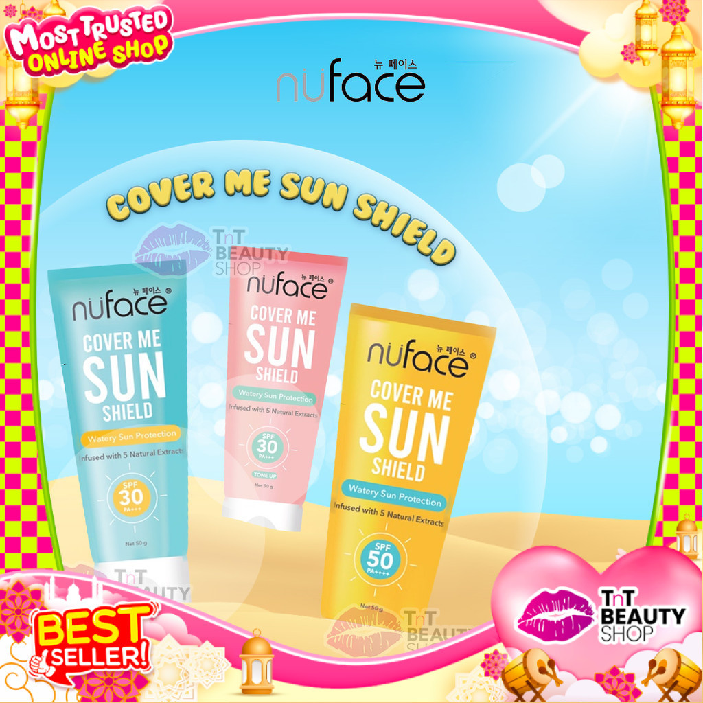Jual Nuface Cover Me Sun Shield Sunscreen Nu Face Protect Cream 50gr ...