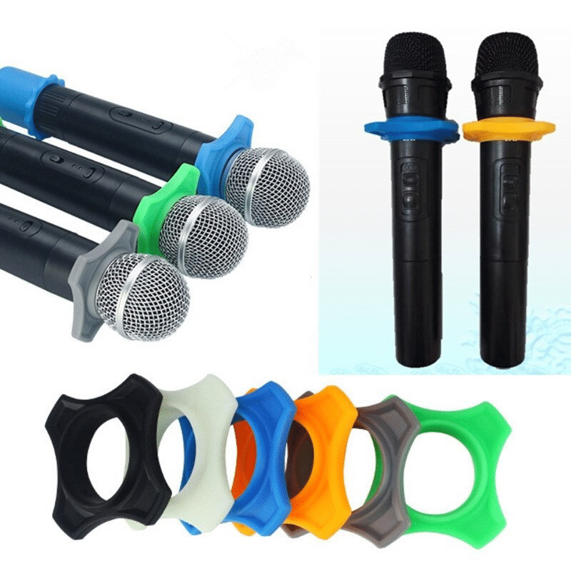 Jual JA RING KARET MICROPHONE PENGAMAN MIC RING MICROPHONE SILIKON ANTI ...