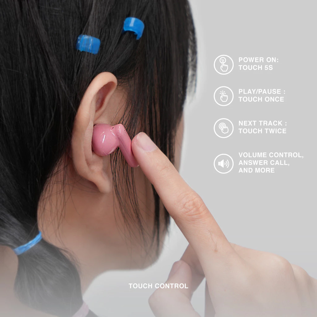 Rexus FX6 TWS Bluetooth ANC - Touch Control & Support Voice Assistant