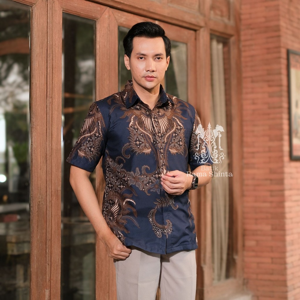 Jual Batik Rama Shinta Motif Prabuswara Kemeja Batik Lengan Panjang ...