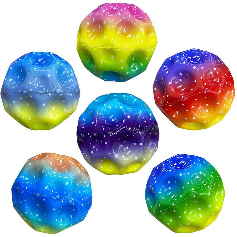 4 PIÈCES ASTRO Jump Balle Moon Bouncing Ball Balle Spatiale Super