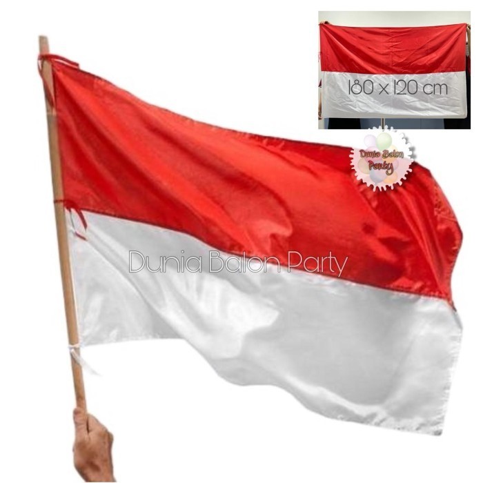 Jual [ 180 x 120cm ] Bendera Merah Putih / Bendera Indonesia / Bendera