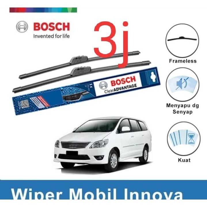Jual Wiper BOSCH Mobil Toyota Kijang Innova Reborn Frameless 26&16