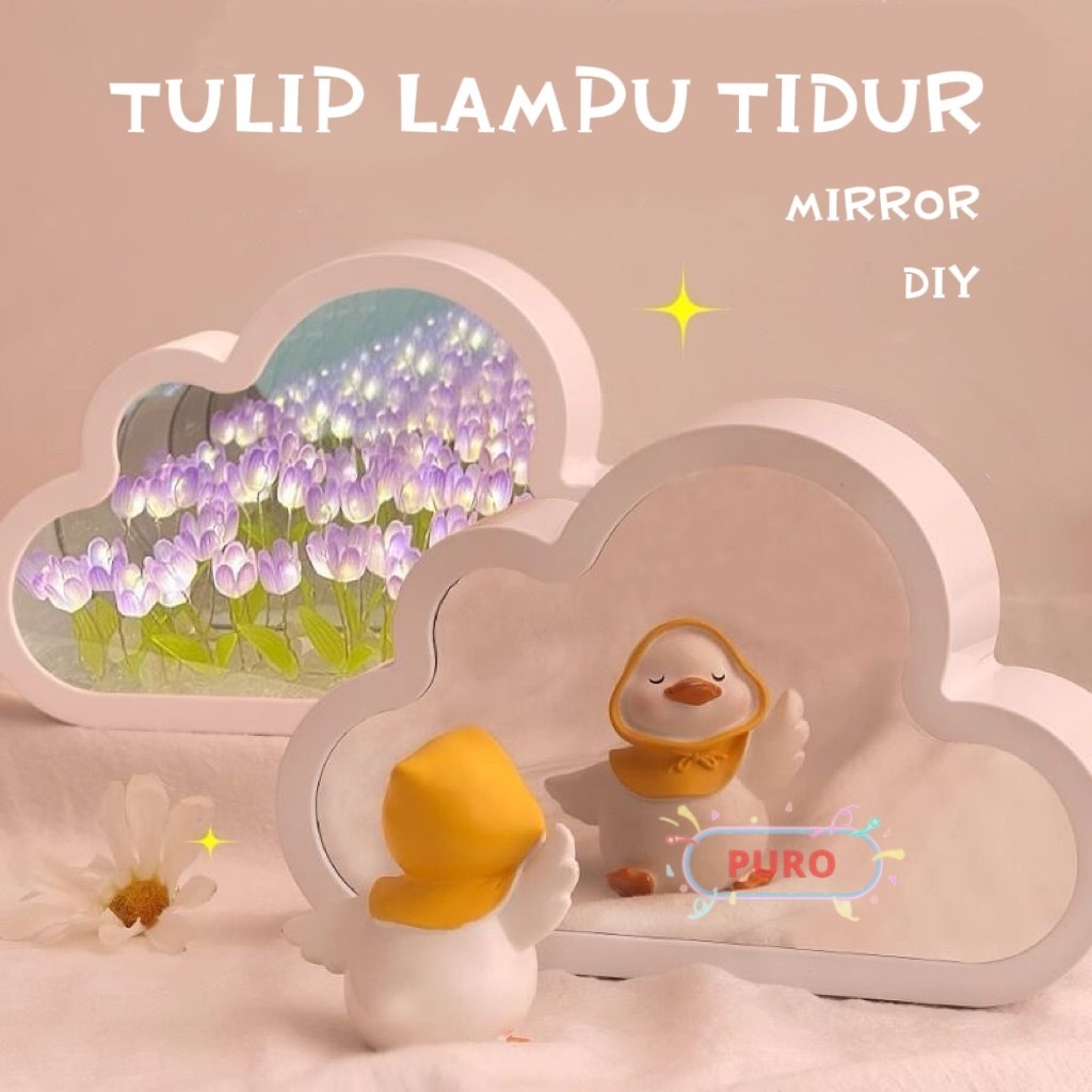 Jual DIY Tulip Malam Tidur Malam Lampu LED Ins Lampu Kristal Bentuk ...