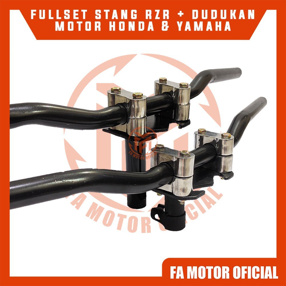 Jual NEW PAKET KOMPLIT STANG RZR PLUS DUDUKAN STANG RACING ROAD RACE ...