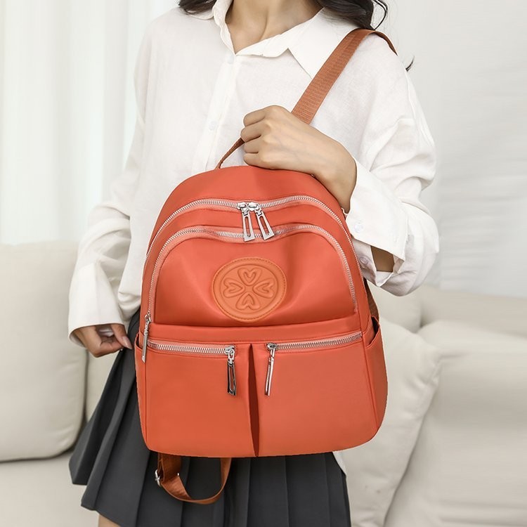 Jual Nylon Fabric Spring Backpack with Zipper | Shopee Indonesia