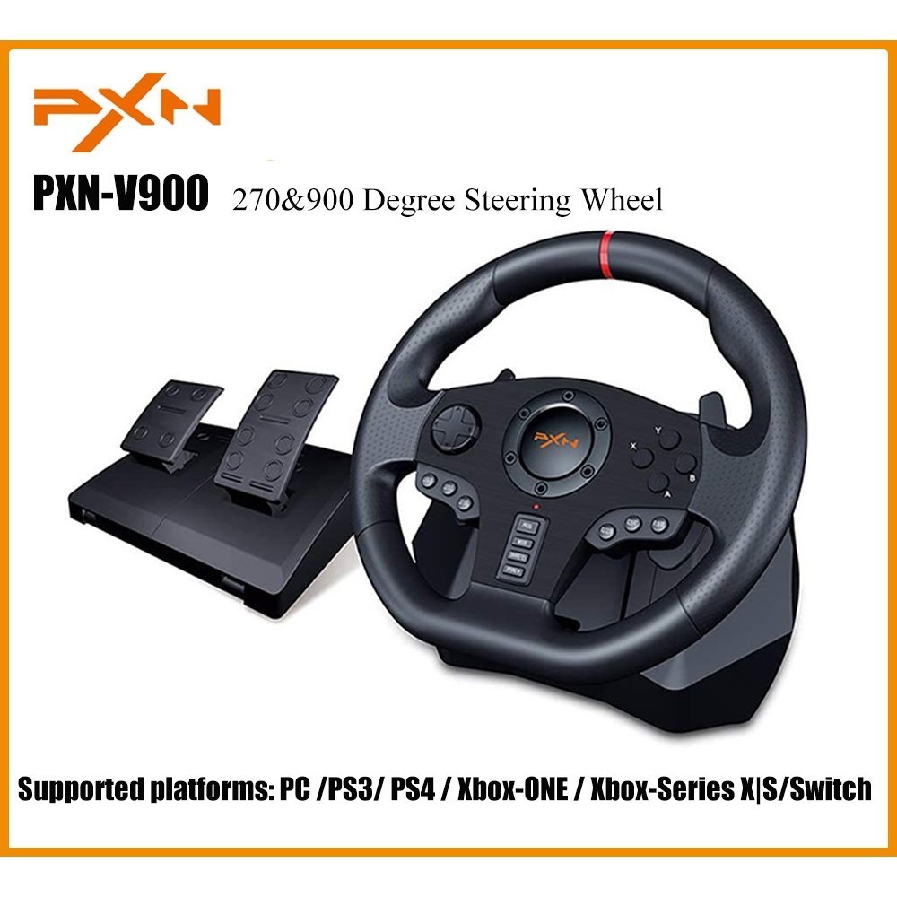 Jual PXN V900 Racing Wheel Race Steering Wheel with Pedals for PC PS3 ...