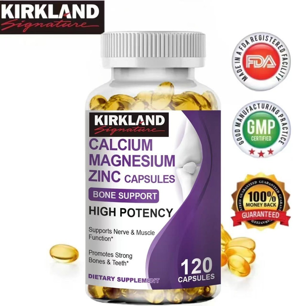 Jual KIRKLAND Calcium Magnesium Zinc Capsules with Vitamin D3 & Citric