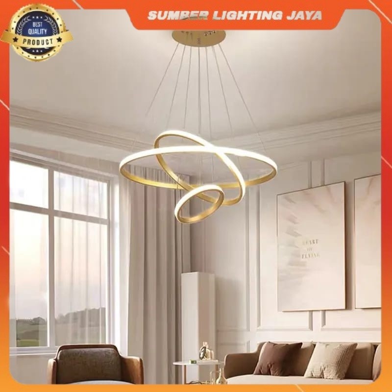 Jual Cod Ready Stok Lampu Hias Ring Mewah Warna Lampu Langit Langit Elegan Shopee Indonesia