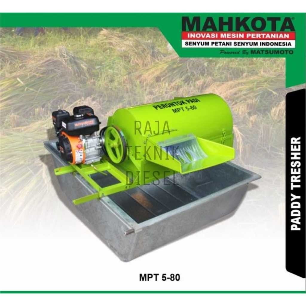 Jual MESIN PERONTOK PADI + TRAY NAMPAN MAHKOTA MPT 5-80 MPT 580 ...