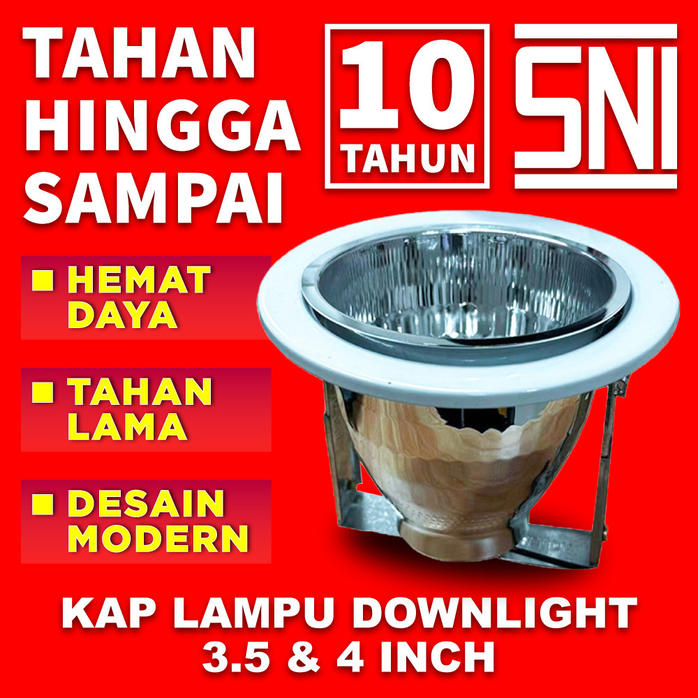 Jual Downlight inbow Kap Downlight Rakuda cup lampu 3.5 & 4 inch ...