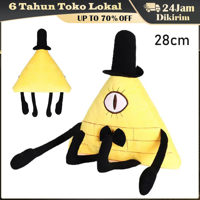 Jual Boneka Bill Cipher Plush 28cm / Mainan Karakter Gravity Falls ...