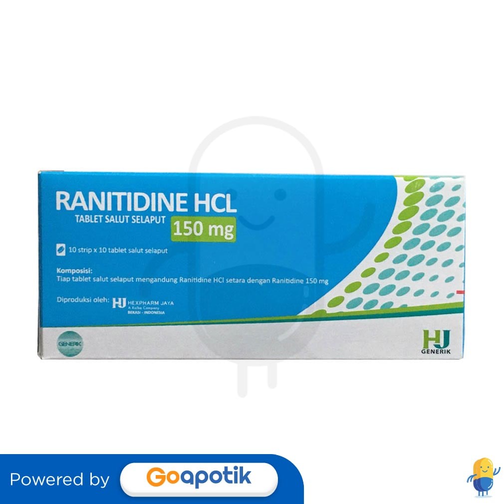 Jual Ranitidine Hexpharm 150 Mg Box 100 Tablet | Shopee Indonesia