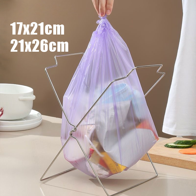 Jual Rak Sampah Lipat Portable Folding Garbage Rack Barbecue Trash Rack ...