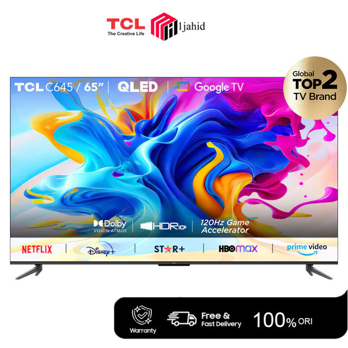 Jual TCL 65C645 QLED 4K UHD Smart Google TV w/ Dolby Vision & Atmos 65 ...