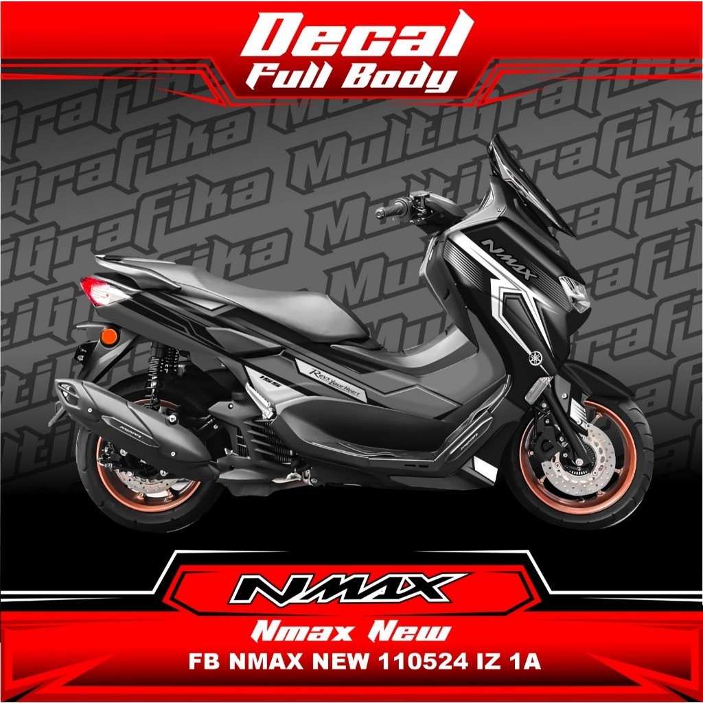 Jual Stiker Sticker Decal Motor YAMAHA NMAX NEW Full Body Silver 110524 ...