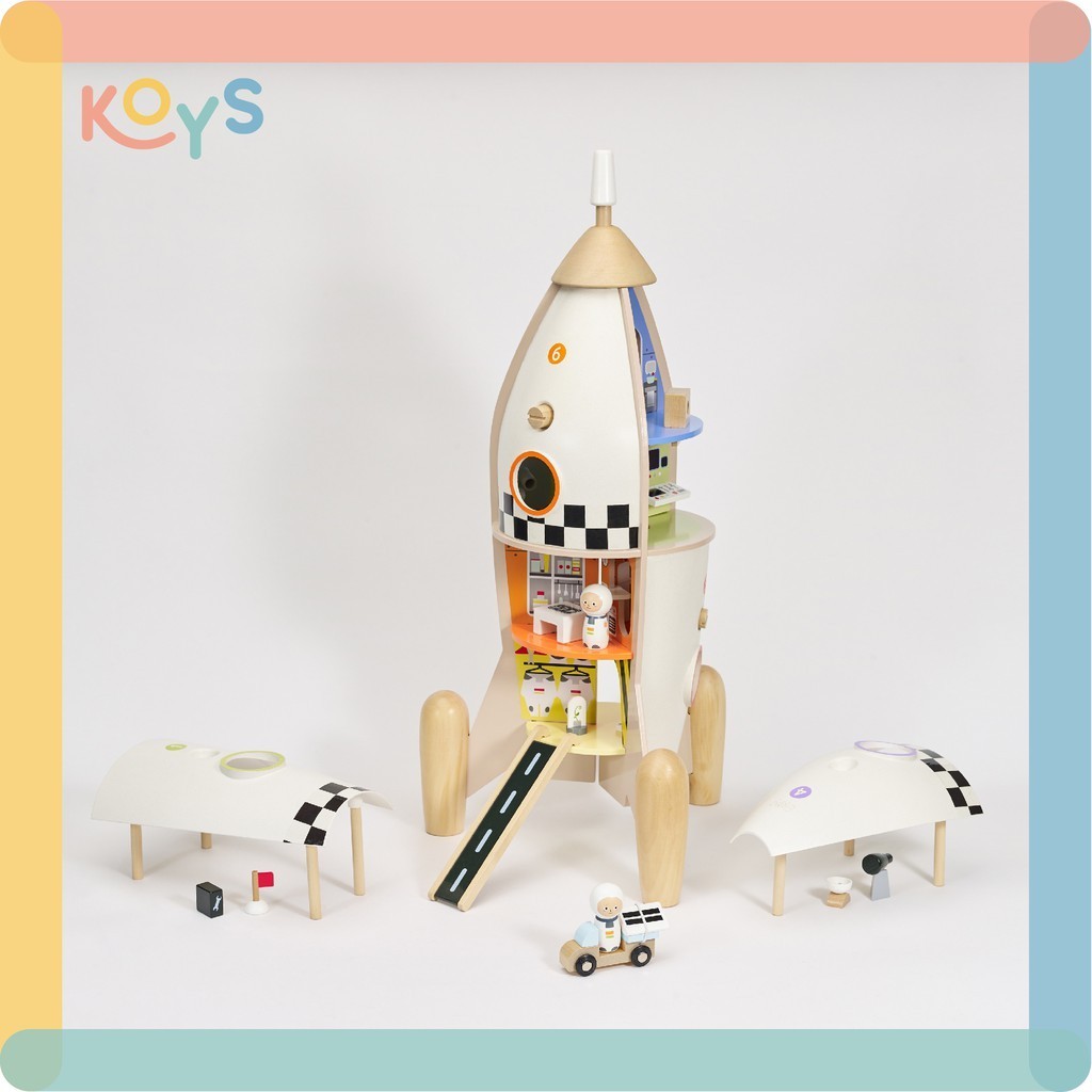 Jual Pretend Play Rocket | wooden toy mainan kayu roket | miniatur ...