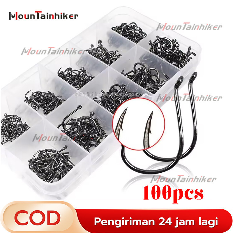 Jual Set 1000 Pcs Kail Pancing Aneka Ukuran Bahan Baja Karbon Dengan ...