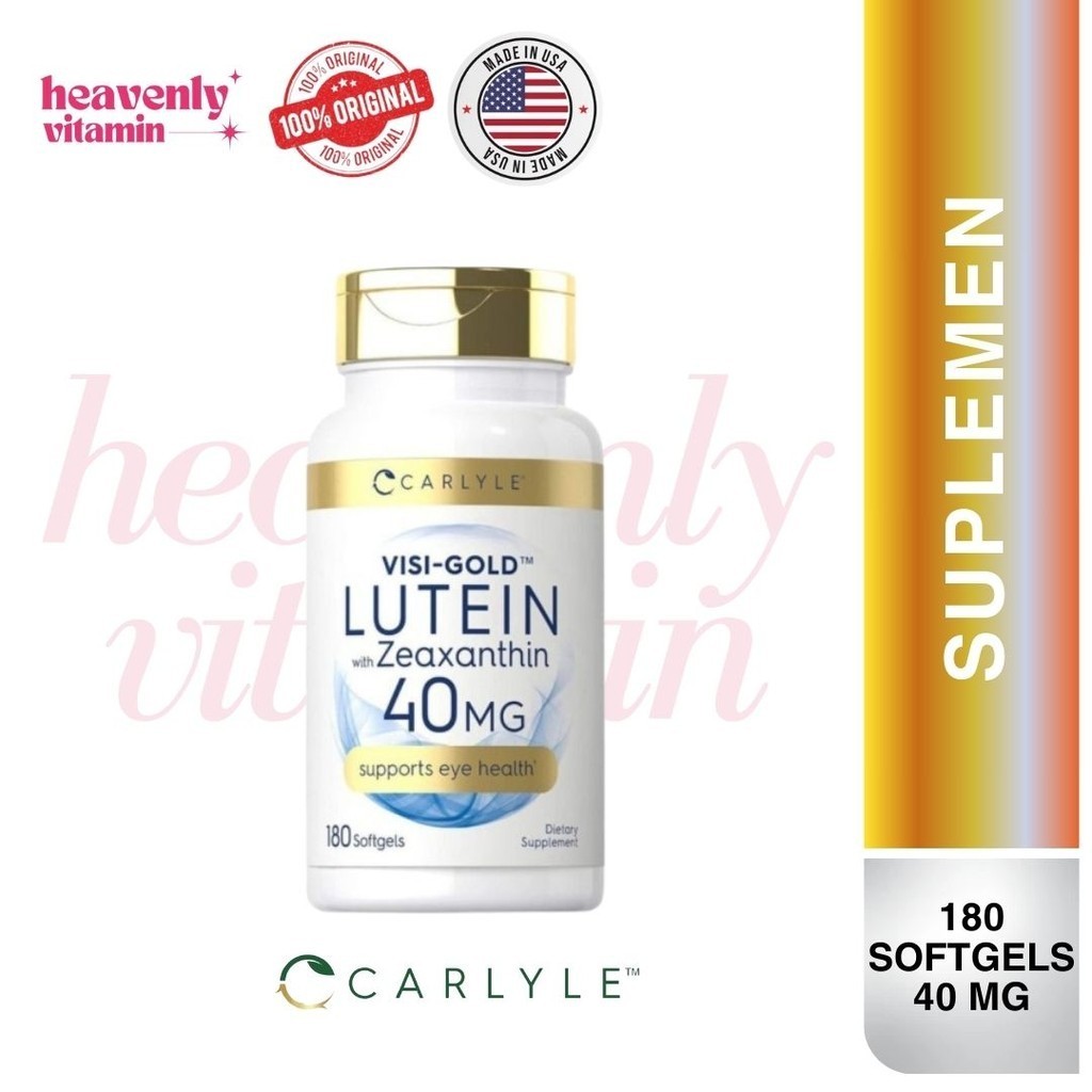 Jual CARLYLE VISIGOLD LUTEIN 40 mg with Zeaxanthin 180 Softgels