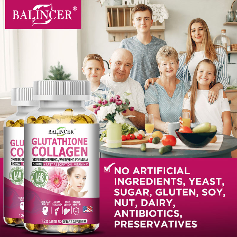 balincer collagen glutathione Balincer Collagen Capsules + Glutathione main image 1
