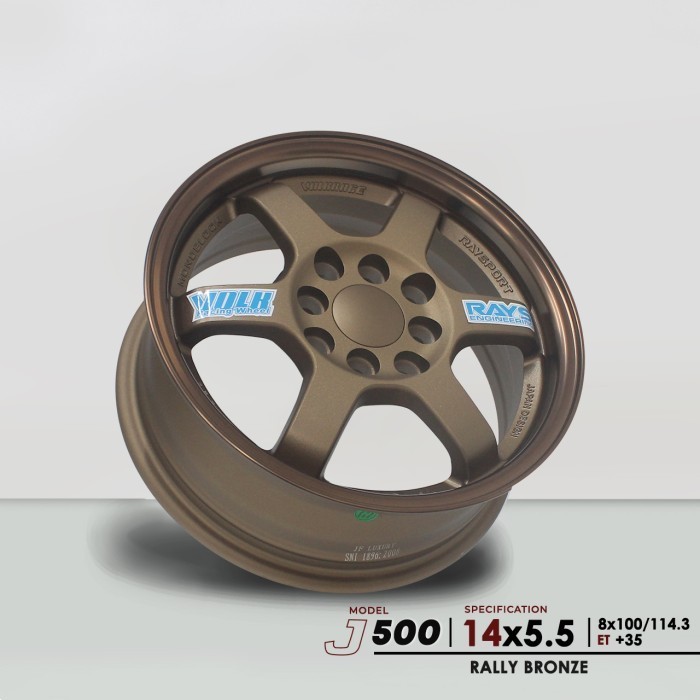 Jual 4pcs VELG Rays TE37 RING 14 lebar 5,5inci 8H 100 / 114.3 Rally ...