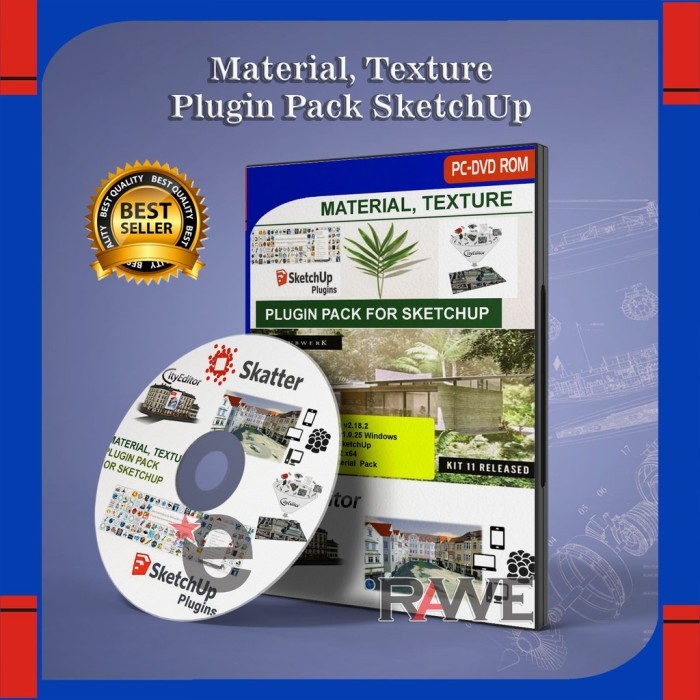 Jual Material, Texture & Plugin Pack for SketchUp Full Version | Shopee ...