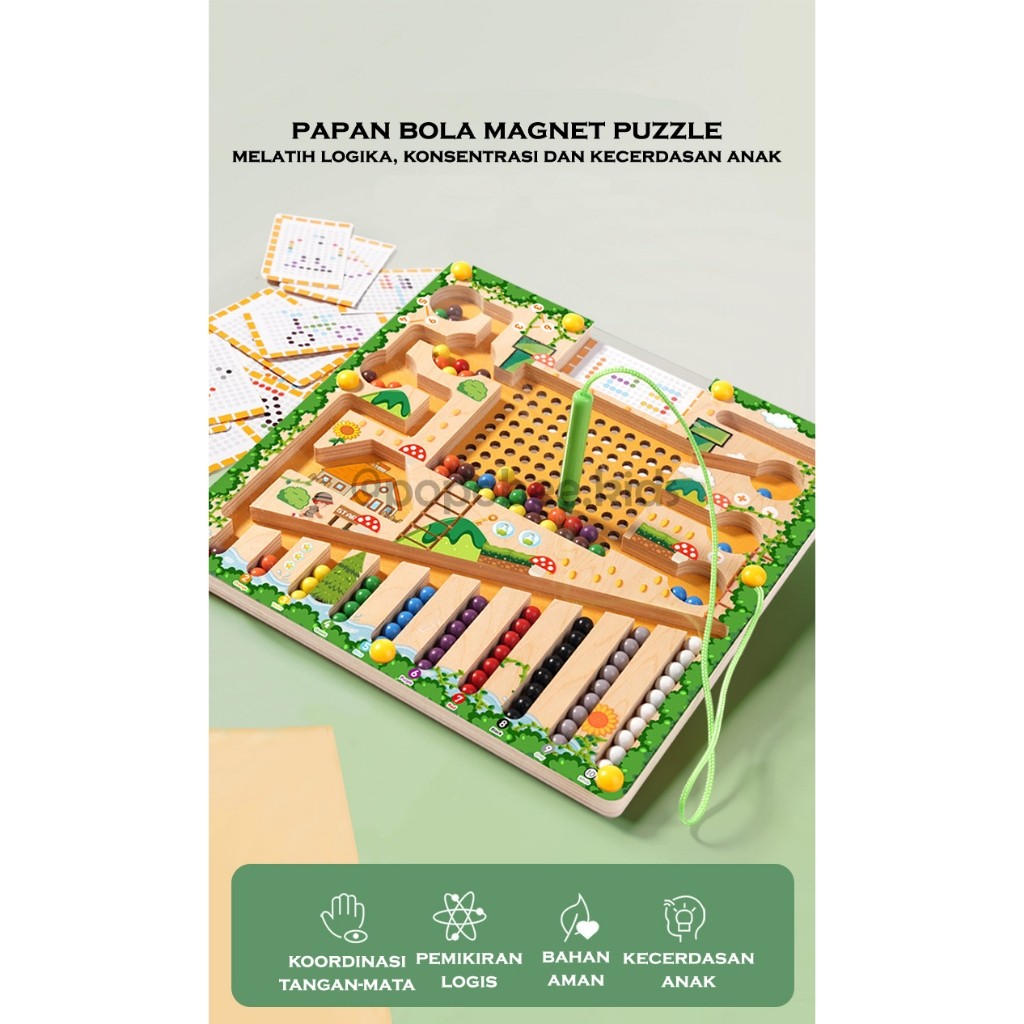 Jual TAB | Mainan Edukasi Papan Magnetik Labirin Puzzle Anak ...