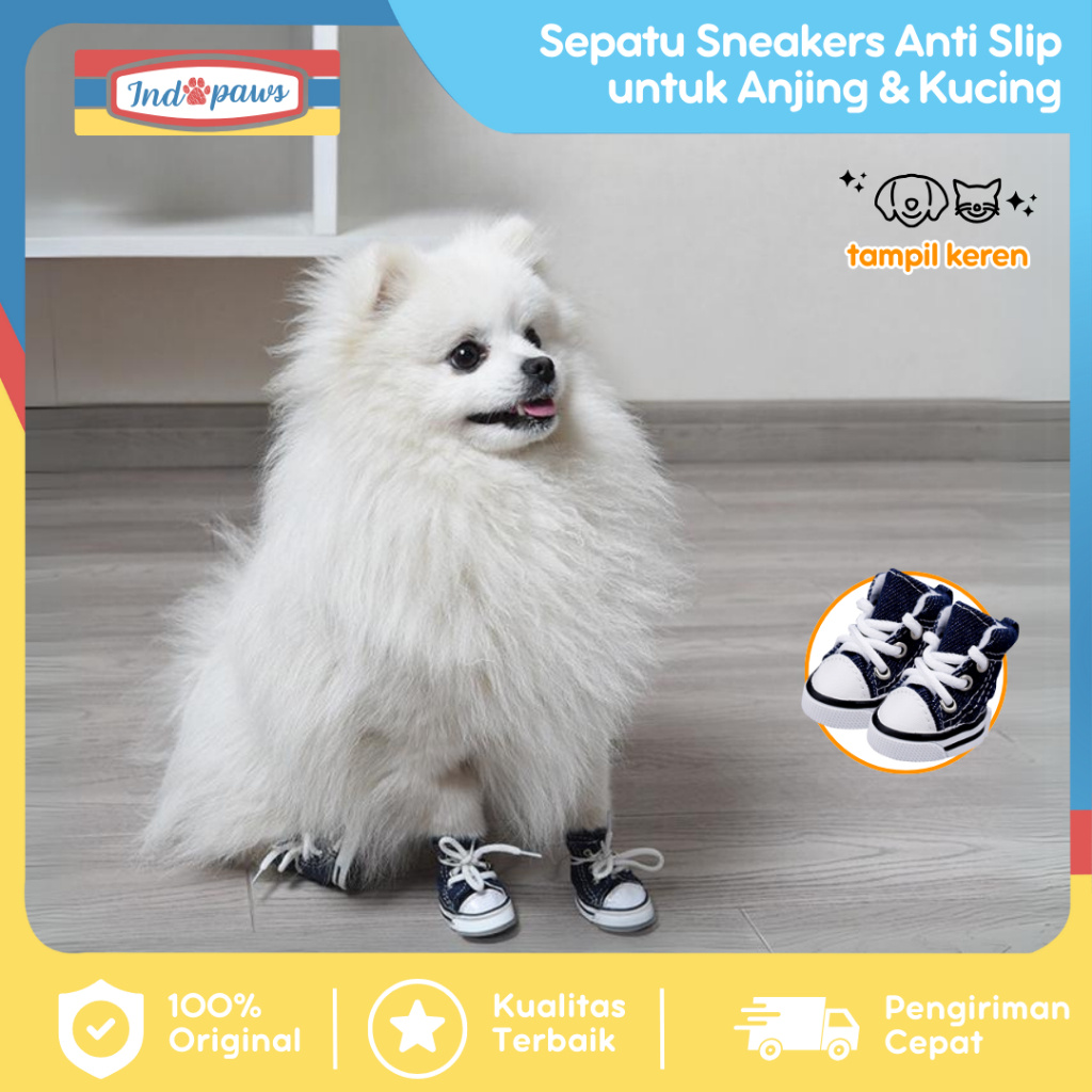 Jual Indopaws Sneakers Fashion Anjing Kucing - Aksesoris Hewan ...
