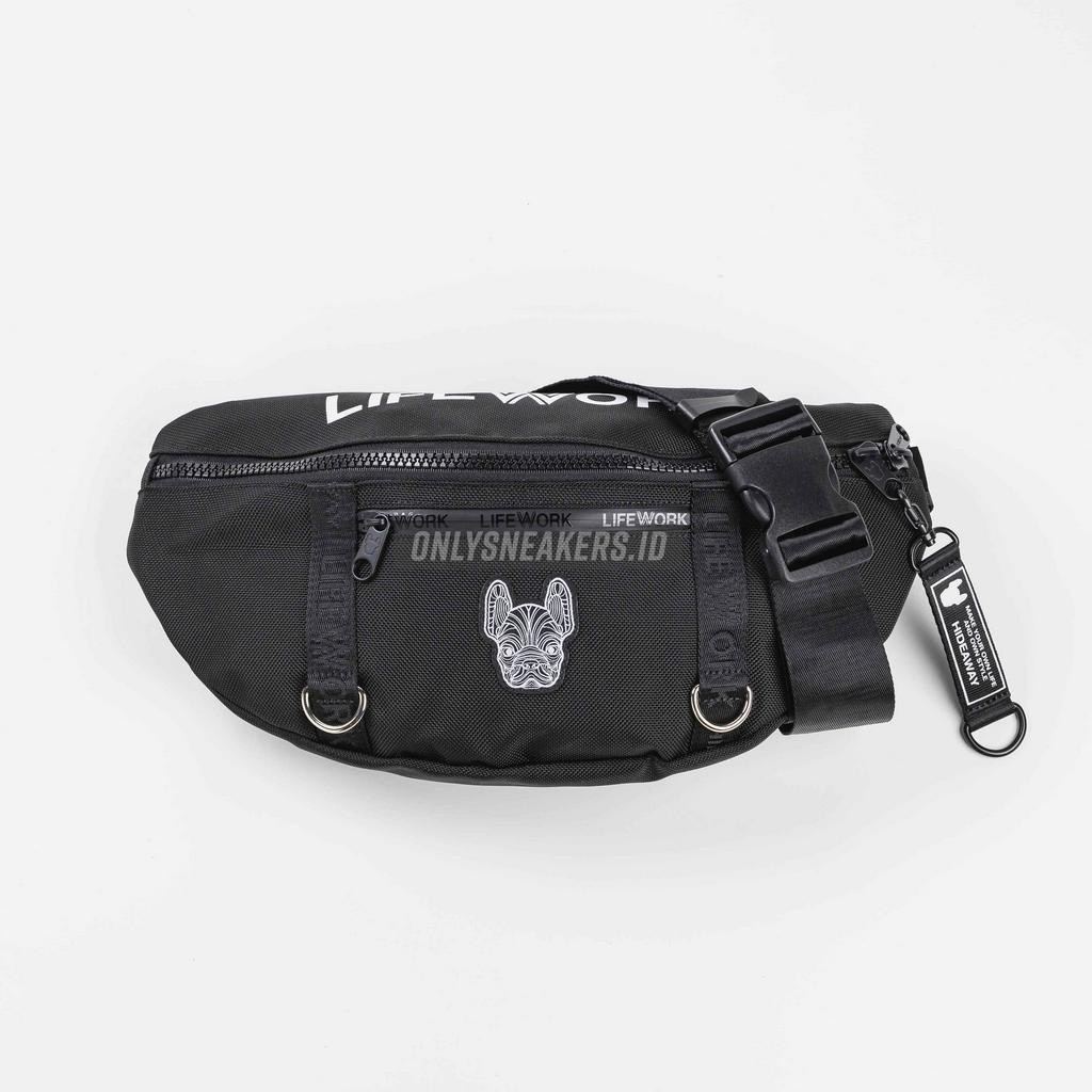 Jual PROMO!!! LIFE WORK RADOG D RING LARGE WAIST BAG BLACK (100% ...