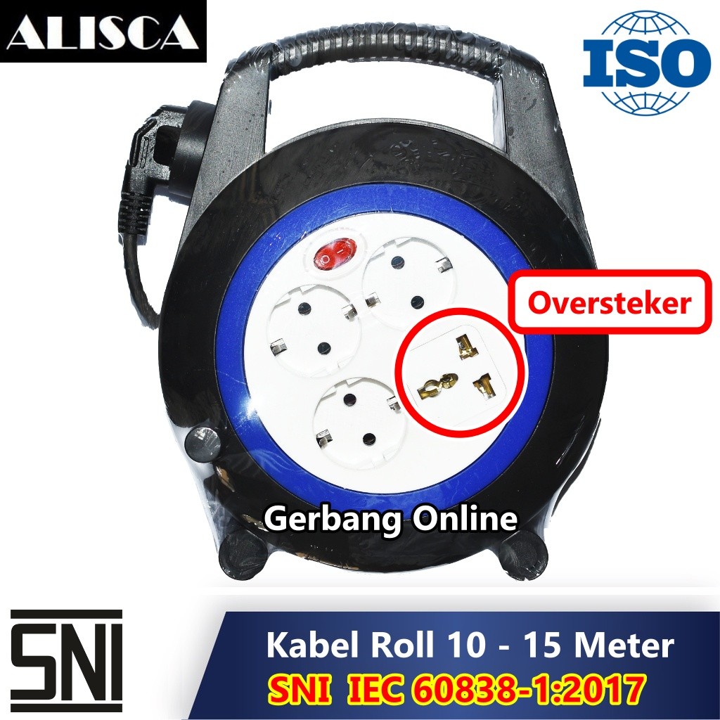 Jual Kabel Roll 15 Meter 10 Meter 15 M 10 M ALISCA Stop Kontak ...