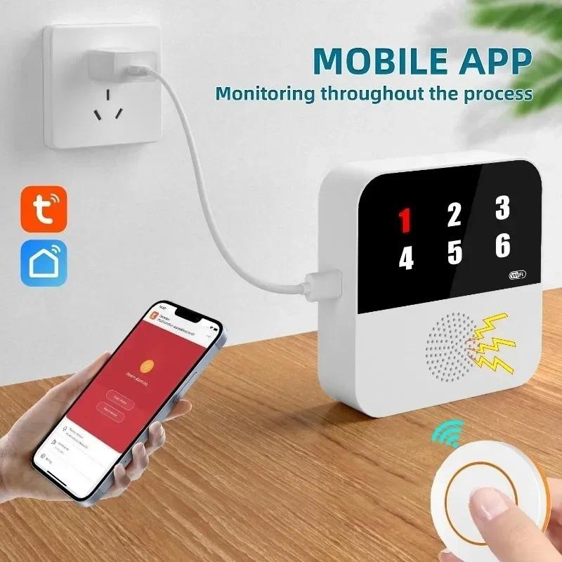 Jual Wireless WiFi Elderly Caregiver Pager SOS Call Button Emergency ...