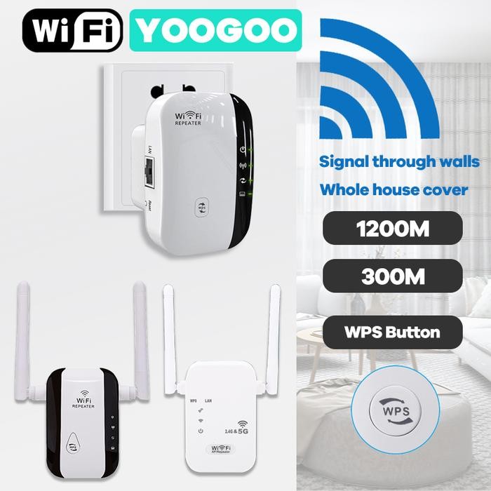 Jual Yoogoo WiFi extender Signal amplifier 300Mbps wifi Repeater ...