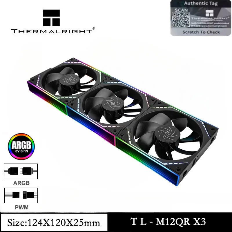 Jual Thermalright TL-M12QR X3 120mm ARGB CPU Fan ARGB Light Effect with ...