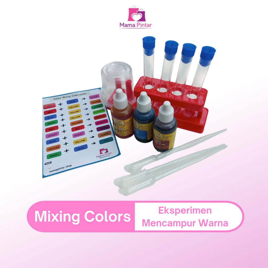 Jual Mainan Edukasi Montessori Mixing Colors Mencampur Warna Sains ...