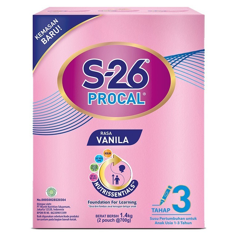 Jual PROCAL S26 TAHAP 3 1.4KG KEMASAN KOTAK 1-3 TAHUN | Shopee Indonesia