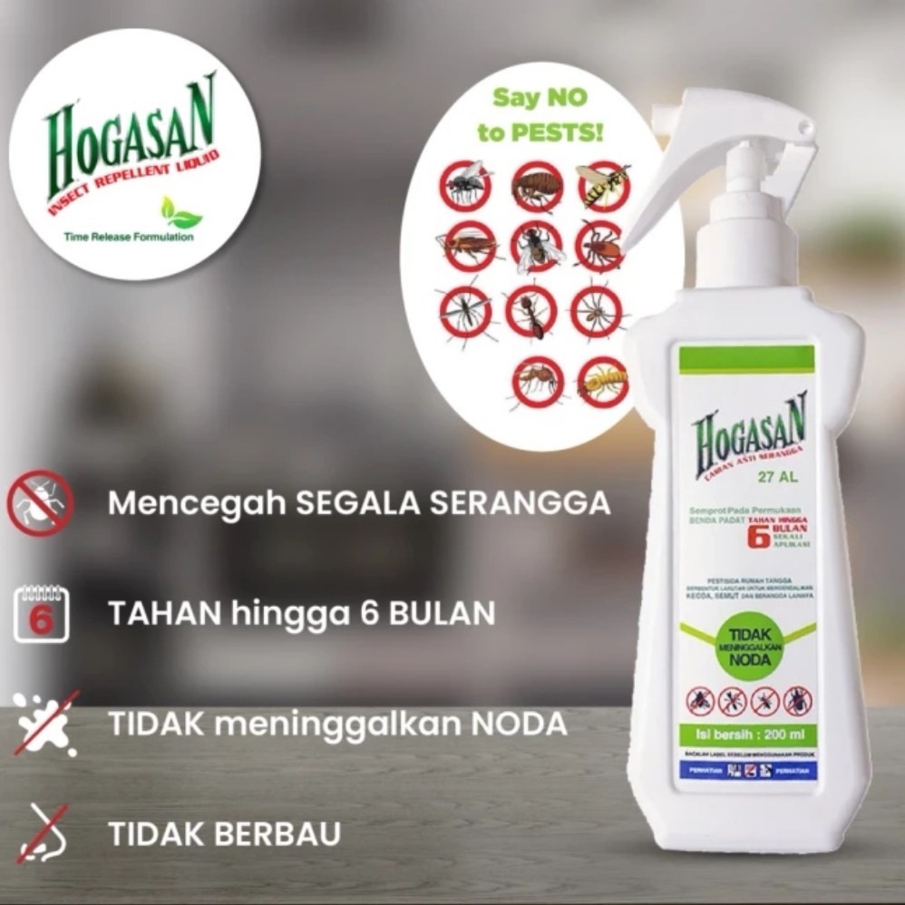 Jual Hogasan Hogasan insect & pest repellent Cairan Anti Serangga 200ml ...