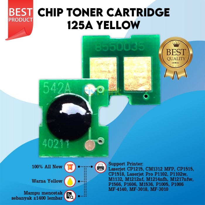 Jual Chip Cartrigde Toner Support Printer Color Laserjet CP1215 CM1312 ...