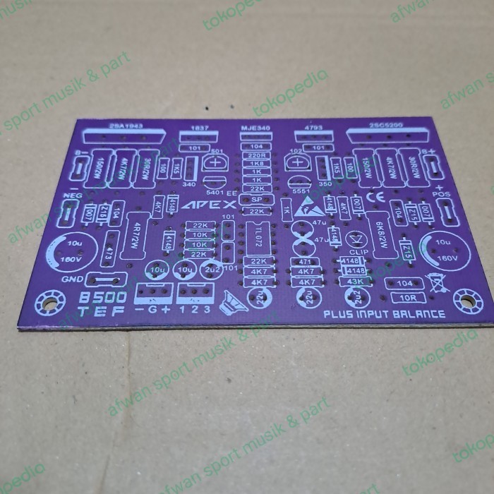 Jual pcb power amplifier apex B 500 Tef with Input Balance . | Shopee