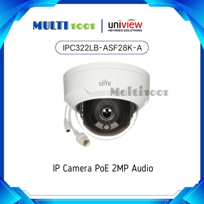 Jual IPC322LB-ASF28K-A Uniview IP Camera PoE Built in Mic 2 Megapixel ...